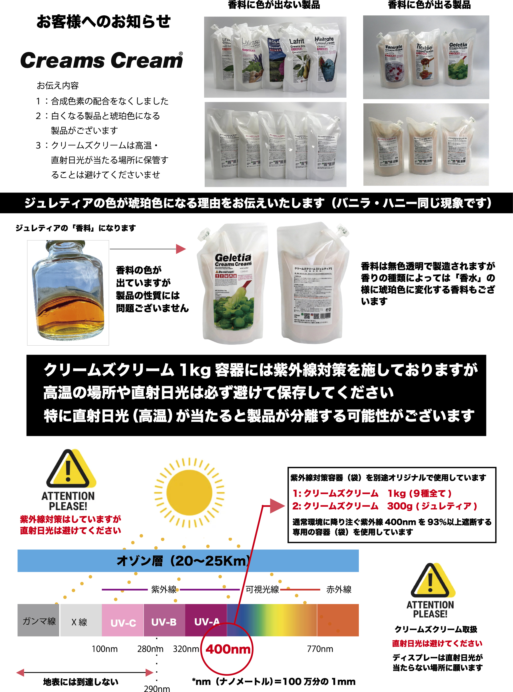 クリームズの色素を無くします - ODP公式サイト | クリームズクリーム