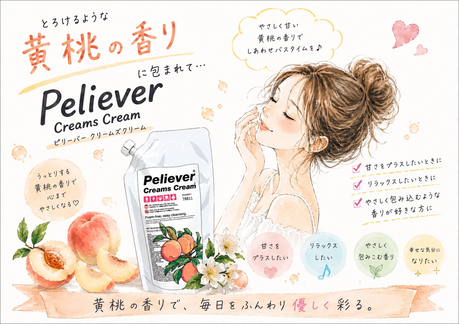 Creams cream Peliever