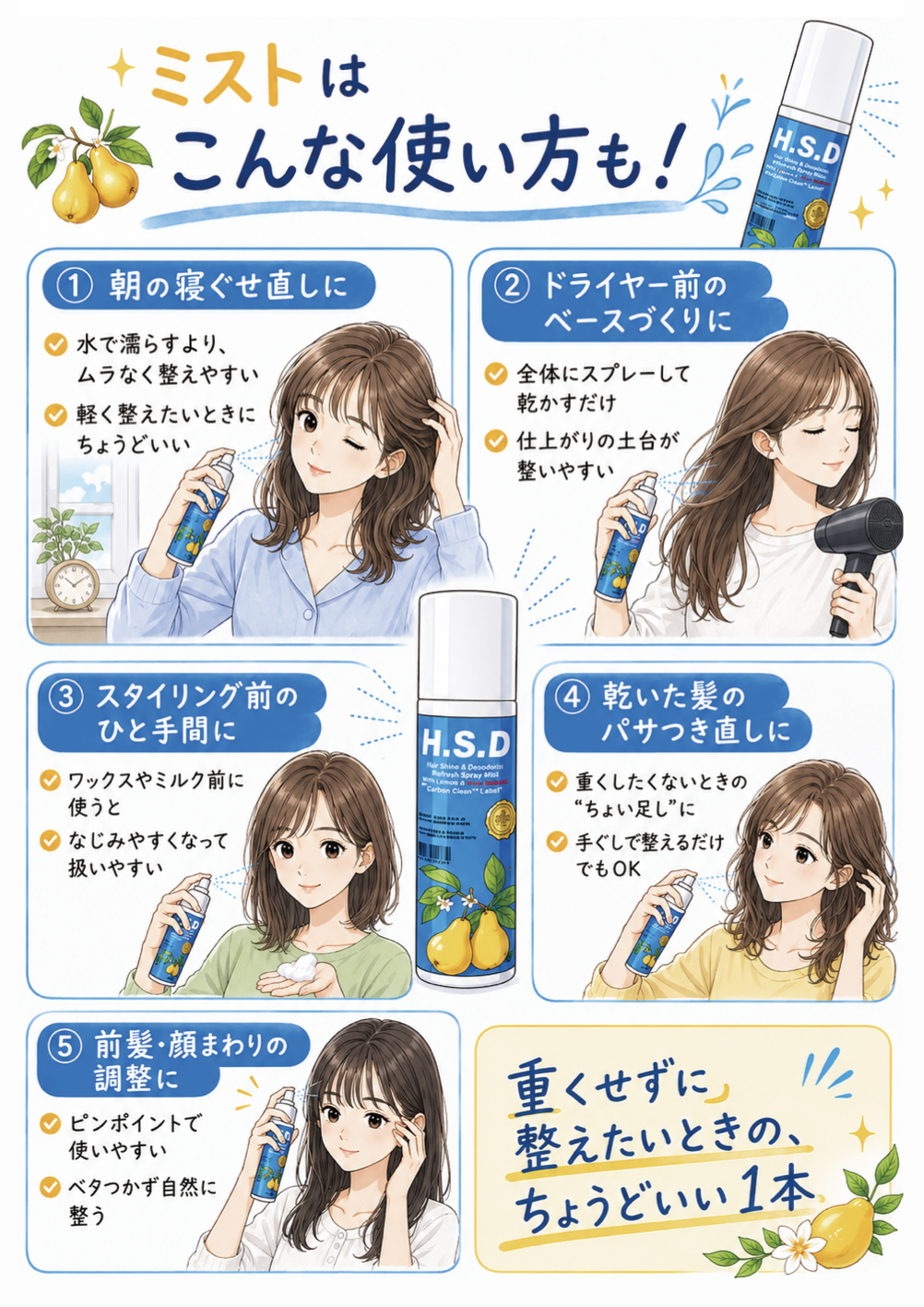 HSD HAIR MIST 詰替